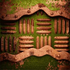 Old metal background N265