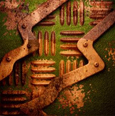 Old metal background N267