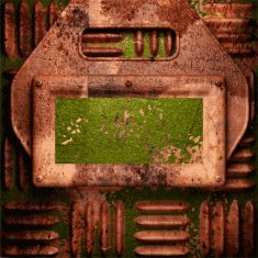 Old metal background N277