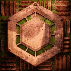 Old metal background N281
