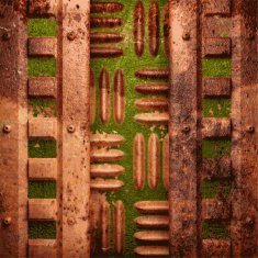Old metal background N284
