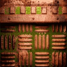 Old metal background N286