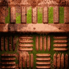 Old metal background N287