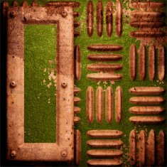 Old metal background N297