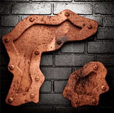 Old metal background N329