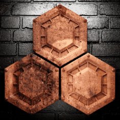 Old metal background N349