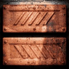 Old metal background N368