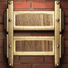 gold on brick background N12
