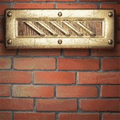 gold on brick background N54