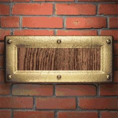 gold on brick background N65