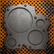 Old metal background N594