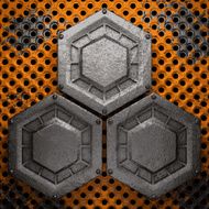 Old metal background N612