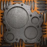Old metal background N638