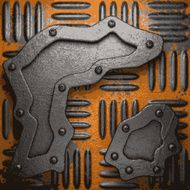 Old metal background N641