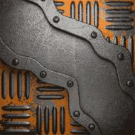 Old metal background N643