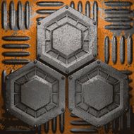Old metal background N658