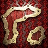 gold and wood background N239