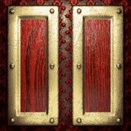 gold and wood background N283