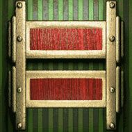 gold on green background N185