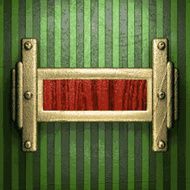 gold on green background N186