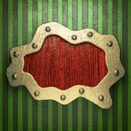 gold on green background N194
