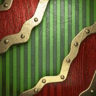 gold on green background N196