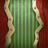 gold on green background N197