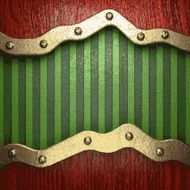 gold on green background N198