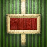 gold on green background N211