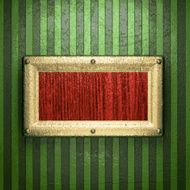 gold on green background N212
