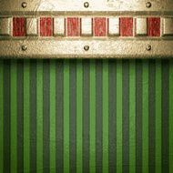 gold on green background N218