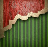 gold on green background N220