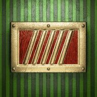 gold on green background N228