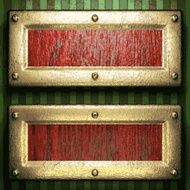 gold on green background N238