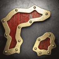 gold and silver background N102