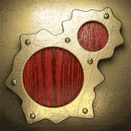 gold and wood background N296