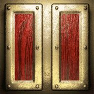 gold and wood background N343