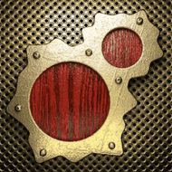 gold and wood background N366