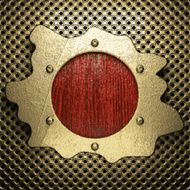 gold and wood background N367