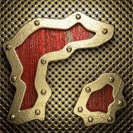 gold and wood background N368