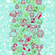 Merry Christmas seamless pattern N4