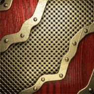 gold and wood background N371