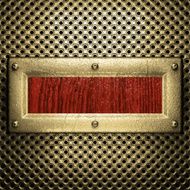 gold and wood background N406