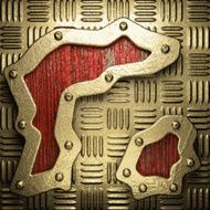 gold and wood background N425