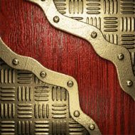 gold and wood background N427