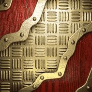 gold and wood background N428