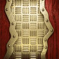 gold and wood background N429