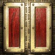 gold and wood background N463