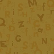 Beige background with scribble letters N2