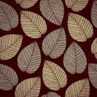 Autumn leaves on dark brown background seamless pattern N2